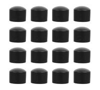WOONEKY 16 piezas cubretubo para futbolín cubiertas finales de futbolín piezas de máquinas de fútbol de la barra del futbolín tapones para palo de goma de borrar