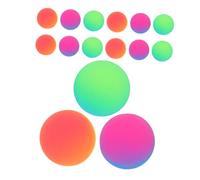 WOONEKY 18 Piezas Bolas Saltarinas Coloridas de Goma para Fiestas Actividades al Aire y Premios Escolares y