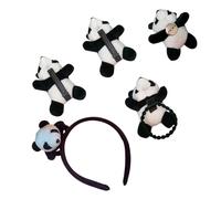 WOONEKY 1juego Diadema De Panda Adorable De Horquillas Diademas y Broches Accesorios De Moda Para Niñas y Mujeres Decoraciones De Fiesta y Disfraz