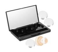 WOONEKY 1juego Paleta De Sombras De Ojos Vacía Conjunto De Maquillaje Personalizable Con Pans Redondos Caja De Almacenamiento De Cosméticos Resistente y Ligera Para Para Blush y
