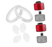 WOONEKY 1Juego Reflectores para Bicicleta Kit Profesional de Accesorios para Ciclismo Delanteros y Traseros Reflectores Blancos Resistentes y Duraderos