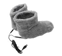 WOONEKY 1par Calentadores De Pies Usb De Felpa Recargables Para Invierno Zapatos Térmicos Cómodos y Prácticos Para Parejas Diseño Simple y Versátil Para Uso Casa