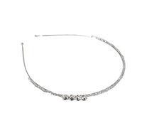 WOONEKY 1pieza Diadema De Novia Rizados Rhinestones Accesorio Elegante Para Bodas y Fiestas Para Novias y Damas De Honor