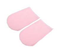 WOONEKY 2 Guantes de Cera de Parafina para Manos Manoplas de Spa para Salón de Belleza Manoplas Hidratantes para El Cuidado de Las Manos Ribete Rosa 25 X 15 Cm