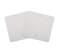 WOONEKY 2 piezas Cubierta para Salida Eléctrica de Acero Inoxidable Placa de Panel Acceso para Pared y Techo Tapa Ciega Compacta y Resistente Arañazos para Instalación Eléctrica Fácil