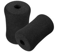 WOONEKY 2 piezas de cubierta de esponja, rodillo de ejercicio, almohadilla de tubo de amortiguación, piezas de repuesto para gimnasio, rodillo de espuma rodante, tubo de espuma, almohadillas de