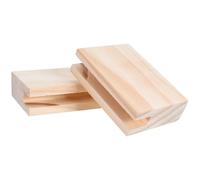 WOONEKY 2 Piezas Elevadores de Muebles de Madera Soporte Robusto para Camas Sofás Mesas y Sillas Bloque Rectangular para Optimizar Espacio y Facilitar Limpieza