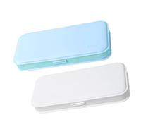 WOONEKY 2 Piezas Estuche para Lápices de Gran Capacidad Caja Organizadora Resistente y Duradera para Almacenamiento Escolar y Oficina Diseño Simple y Creativo Cierre Fácil Color