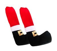 WOONEKY 2 Piezas Fundas para Patas de Silla con Diseño de Santa Claus Protectores Creativos para Patas de Mesa y Sillas Decoración Navideña Adorable para Proteger Suelos Fiestas