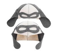 WOONEKY 2 Piezas Gorro Sauna Unisex Fieltro de Lana Suave Protección Cabello para Baño y Spa Tradicional Ruso Resistente Calor y Humedad Fácil Lavado