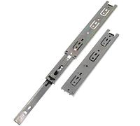 WOONEKY 2 piezas Guías Correderas para Triple Fijación Deslizamiento Suave para Muebles y Armarios Rieles Extraíbles Resistentes y Silenciosos