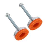 WOONEKY 2 Piezas Patas Niveladoras Giratorias de Acero al Uds Ajustables y Antideslizantes para de Trabajo y Maquinaria Soporte Pesado con Base Flexible Protección de y Fácil