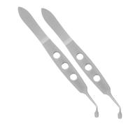 WOONEKY 2 Piezas Pinzas de Acero Inoxidable para Masaje de Párpados Glándulas Meibomianas de Compacto y Duradero para Cuidado Ocular y Alivio de Molestias