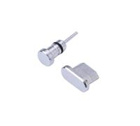WOONEKY 2 Piezas Tapones Antipolvo para Móvil y Micro USB Aluminio Resistente Compatible con Edge Honor y Diseño Metálico Duradero con Estuche Transparente