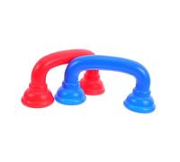 WOONEKY 2 Piezas Teléfono para Juguete Educativo de Aprendizaje de Lenguaje y Comunicación Diseño Portátil para Uso Casa y la Expresión y Habilidades Auditivas Colores Rojo y Azul