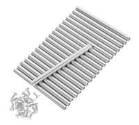 WOONEKY 20 Juegos de Tornillos para Marcos de Fotos de Metal M4x6x80mm Separadores para Vidrio, Herrajes para Colgar Pared, Soporte Estable para Letreros Acrílicos y Publicitarios