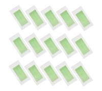 WOONEKY 20 Láminas de Bandas Depilatorias Corporales y Faciales Verdes Papel Encerado para Depilación de Piernas y Cuerpo Tiras Depilatorias Suaves para Piel Sensible Uso Corporal