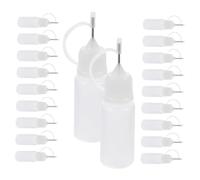 WOONEKY 20 Piezas Botellas Aplicadoras de Pegamento con Punta para DIY Botellas Pequeñas Portátiles para Dispensar Pegamento Aceite y Pintura