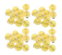 WOONEKY 20 Piezas Clips para Cabello con Diseño de Limón Horquillas de Pato Dobles con Simulación Realista Accesorios Ligeros y Resistentes para Mujeres y Niñas Sujeción Firme para Uso