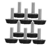 WOONEKY 20 Piezas Pads Ajustables para Patas de Muebles con Tornillo Protectores de Suelo Antideslizantes y Niveladores para Sillas Mesas Sofás y Sillas de Oficina