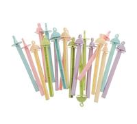 WOONEKY 20 Piezas Posaderos para Perchas Antideslizantes de Plástico para Jaulas Pequeñas Diseño Clip Descanso Aves