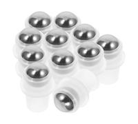 WOONEKY 20 Piezas Recambio Bola Roll on Para Aceites Esenciales Insertos De Acero Inoxidable Para Botellas Roll-on Recargables Ajuste Al Cuello Interior a Prueba De Fugas Reutilizables