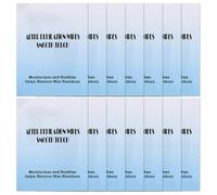 WOONEKY 20 Unidades Toallitas Removedoras de Cera Unidades para Mujer Limpieza Suave Post Depilación Facial y Corporal Hidratantes con Extractos Naturales Portátiles y Fáciles de Usar