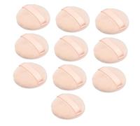 WOONEKY 20piezas Almohadillas De Maquillaje Redondas Esponjas Faciales Suaves Compactas Para Polvos Sueltos y Base Herramientas Cosméticas Portátiles Para Hogar y Profesionales