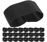 WOONEKY 25 Brazaletes Elásticos Negros para Funeral y Luto Banda de Brazo Conmemorativa Cómoda y Ajustable Accesorio Funerario para Eventos Deportivos y Homenajes