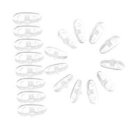 WOONEKY 25piezas Almohadillas Nasales Presión Para Gafas Almohadillas Nasales De Silicona Blandas Para Gafas De Sol De Repuesto Para Fáciles De Instalar y Reemplazar Actividades Diarias