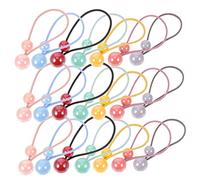WOONEKY 28piezas Coleteros Elásticos Bolas Dobles Para Niña Cintas Pelo Decorativas Accesorios Pelo Para Fiesta Para Hija Novia Madre
