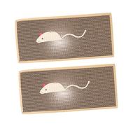 WOONEKY 2piezas Almohadillas Rascadoras Corrugado Tabla Rascadora para Gatos Juguete para Gatos