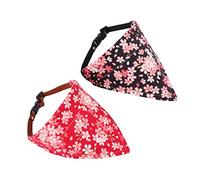 WOONEKY 2piezas Bandanas Ajustables para Bufanda para y Gatos Accesorios De Moda Románticas