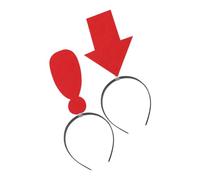 WOONEKY 2piezas Diadema Accesorios Para Fotos Tocado De Flecha y Signo De Exclamación Para Halloween De Máscaras