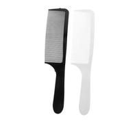 WOONEKY 2piezas Peine Plano De Barbero y Peine Curvo Para Cortar Pelo Anchos Para Corte De Cabello Casa Para Cortadora De Cabello Para Peinar Rizado