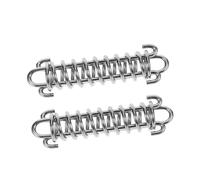 WOONEKY 2piezas Resorte Amortiguador para Correa De Perro Acero Inoxidable Resorte Resistente para Correa De Entrenamiento para Pasear y Acampar Mascotas