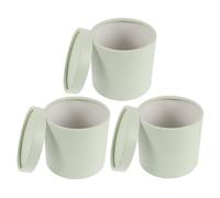 WOONEKY 3 Piezas Caja Cilíndrica de Papel Verde Claro para Flores y Ramos, Ligera y Portátil, Adecuado para Arreglos Románticos en Picnics y Día de San Valentín