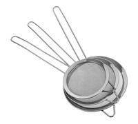 WOONEKY 3 Piezas Coladores de Malla Fina de Acero Inoxidable con Gancho para Colgar Filtro Multifuncional para Aceite Jugos Leche de Soja y Arroz Tamizador Reutilizable para Cocina