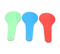WOONEKY 3 Piezas Color Paddles para Juguetes Educativos de para Herramientas Didácticas para Colores Educación Preescolar la Exploración Pensamiento Científico