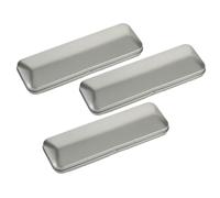WOONEKY 3 Piezas Estuche Metálico Rectangular Resistente para Lápices y Bolígrafos Caja Organizadora Portátil de Diseño con Tapa Abatible para Oficina y Escuela