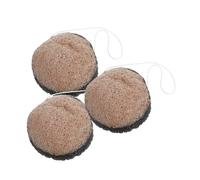 WOONEKY 3 Piezas Face Scrubber Dual-sided Walnut Seed And Bamboo Sponges Reusable Facial Cleansing Pads For Deep Pore Exfoliation And Makeup Removal Suitable For All Skin Types