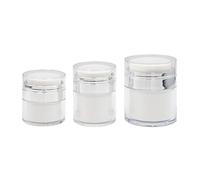 WOONEKY 3 piezas Frascos de Loción Recargables Botellas de Crema Portátil para Viaje Diseño Prueba de Fugas para y Actividades al Aire