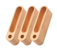WOONEKY 3 Piezas Soporte de Tarjetas de Madera con Ranura para Bolígrafo Caja Organizadora de Madera para Escritorio para Oficina Escuela y Hogar