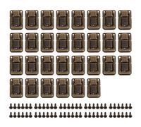 WOONEKY 30 piezas Cierres de Caja Antiguos de Hierro Hebillas Retro Duraderas para Joyeros Cajas de Regalo Maletas y Decoración Vintage