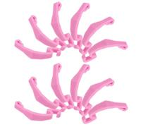 WOONEKY 30 Piezas Hebilla Lateral Fija para Jaula de hámster Accesorios para jaulas de pájaros Pink