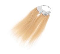WOONEKY 30 piezas Muestras de Cabello para Teñir Anillos con Mechones Reales para Práctica de Coloración Incluye de Colores para Entrenamiento de Peluquería