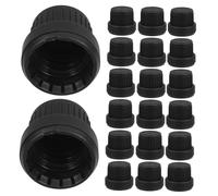 WOONEKY 30 piezas Unidades Tapa Dispensadora para Botellas de Aceite Esencial Diseño Reutilizable con Rosca Interior para Seguro Compatible con Frascos de Superficie y Duradera para