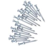 WOONEKY 30 Piezas Zapatos Aireadores de Césped Clavos Metálicos de 7cm para Jardines y Céspedes, Penetración Profunda del Suelo y Antideslizante en Parques Comunitarios