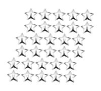 WOONEKY 30 Pinzas Cabello Forma de Cinco Puntas de Metal Plata, No se Deforman ni Resbalan, Accesorios Cabello para Niñas y Mujeres en Diferentes Ocasiones