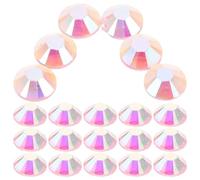 WOONEKY 3000 Piezas decoraciones de uñas adornos de uñas gemas del arte del clavo de manicura diamantes de imitación del arte del clavo Decoraciones de manicura Pink